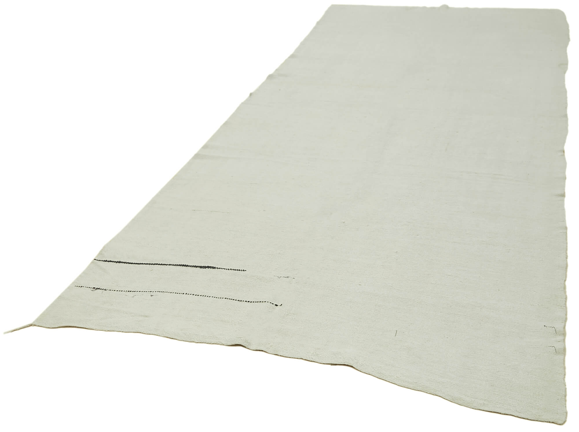 Handmade Hemp Rug | Geometric Area Rug with Wool Cotton Blend – Agacan 5'5''x13'3''