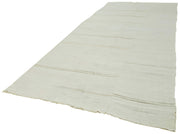 Handmade Hemp Rug – White Geometric Pattern | Durable Eco Friendly Carpet