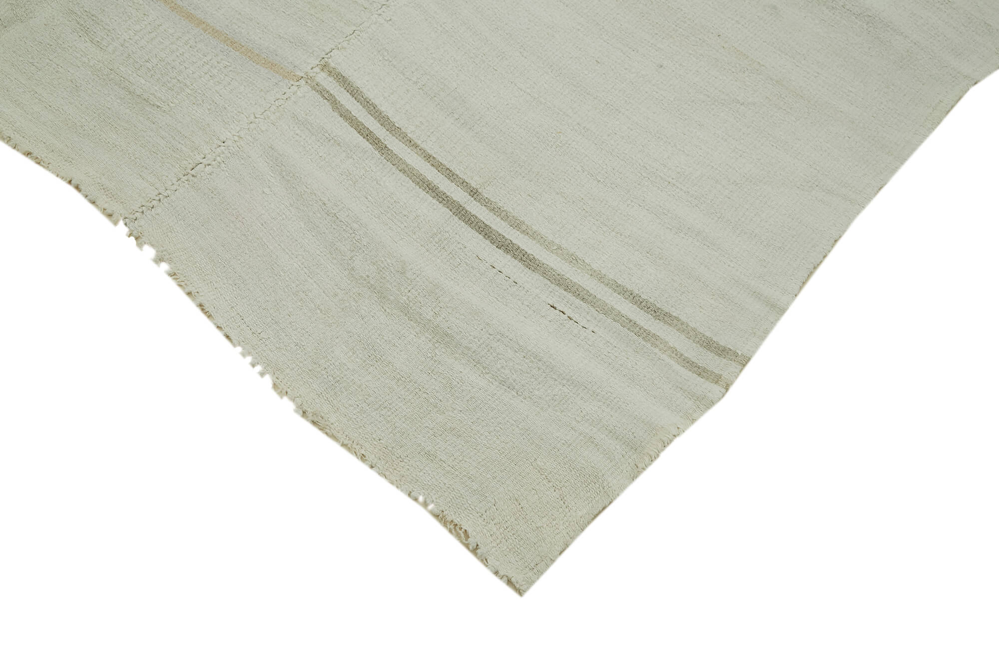 Handmade Hemp Rug – White Geometric Pattern | Durable Eco Friendly Carpet