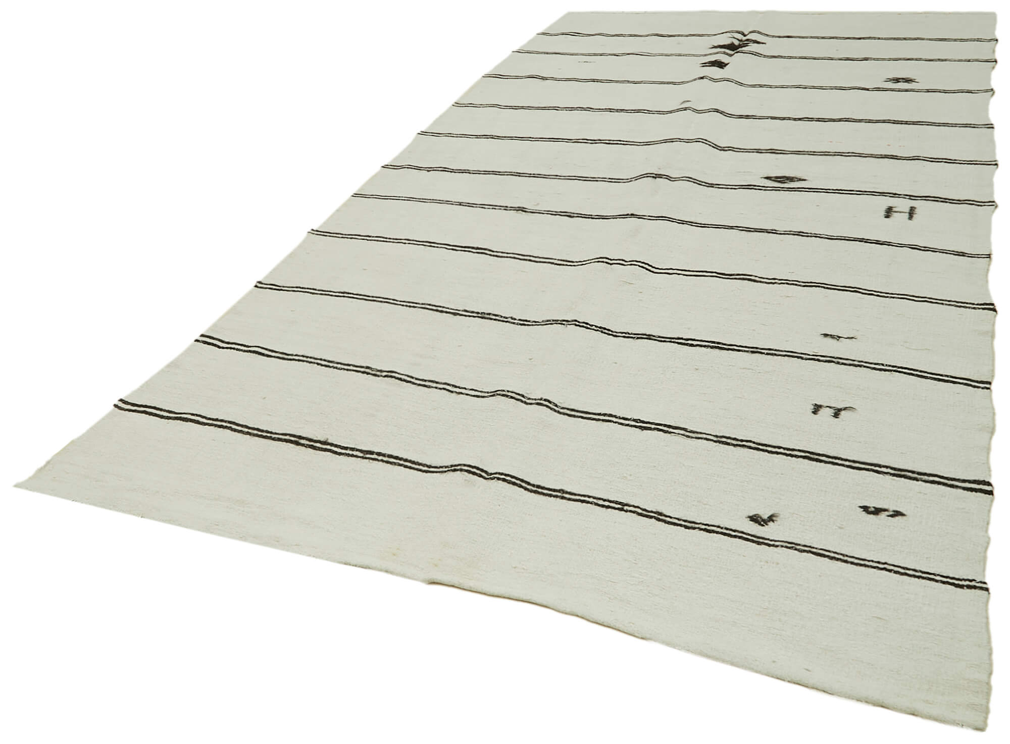 Handmade Hemp Rug – 6x12 Geometric Area Rug | Durable Wool Carpet & Cotton Blend