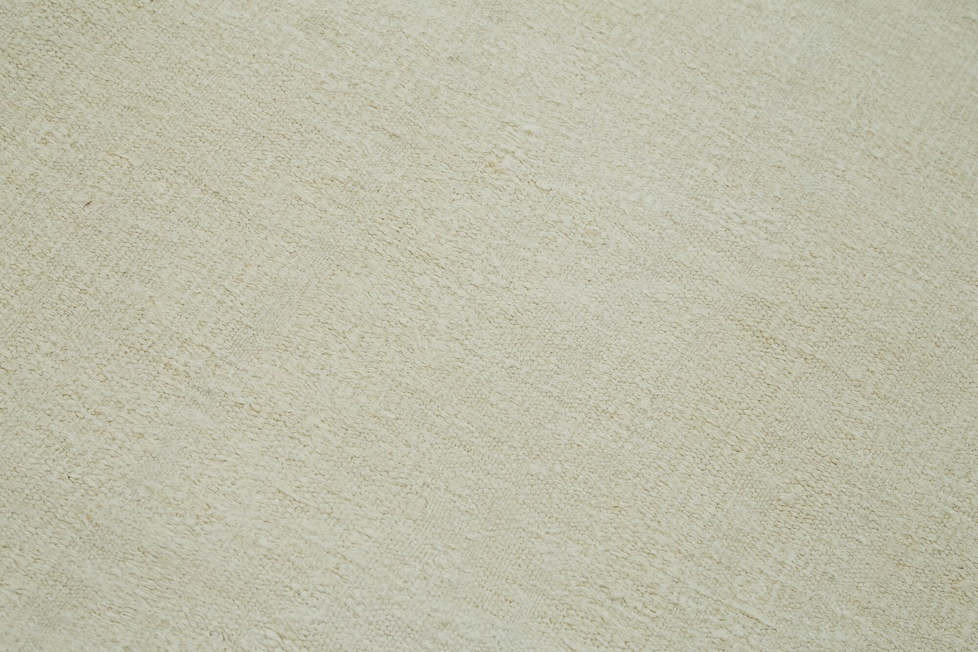 Handmade Hemp Rug - Beige Wool Carpet Geometric Area Rug 6'8''x8'11'' Durable Floor Covering