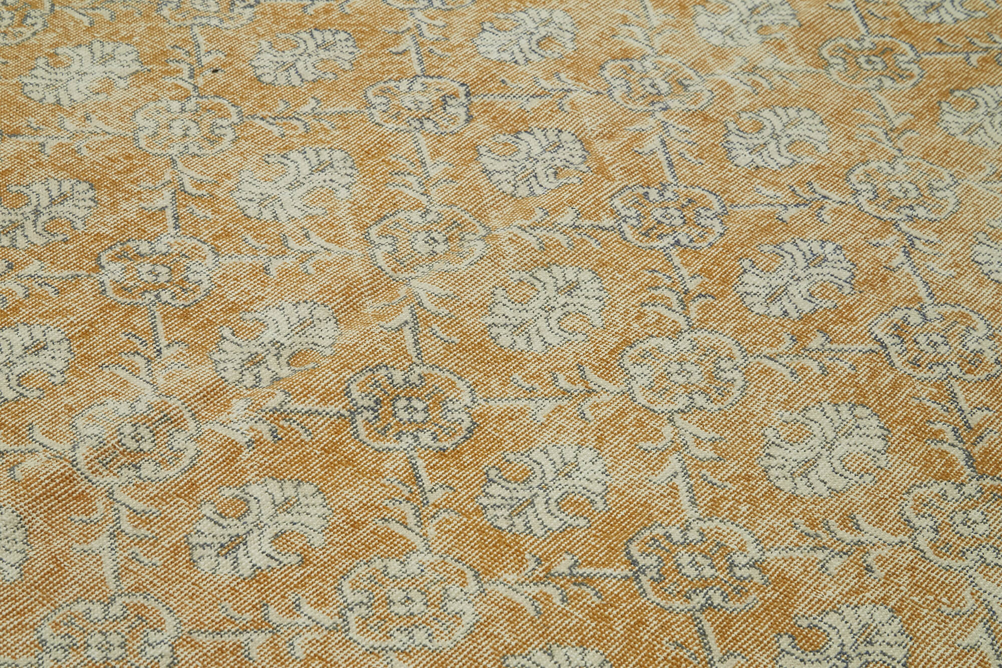 Vintage Wool Cotton Rug – Handmade Area Rug | Turkish Hand Knotted Carpet 6'11''x10'4''