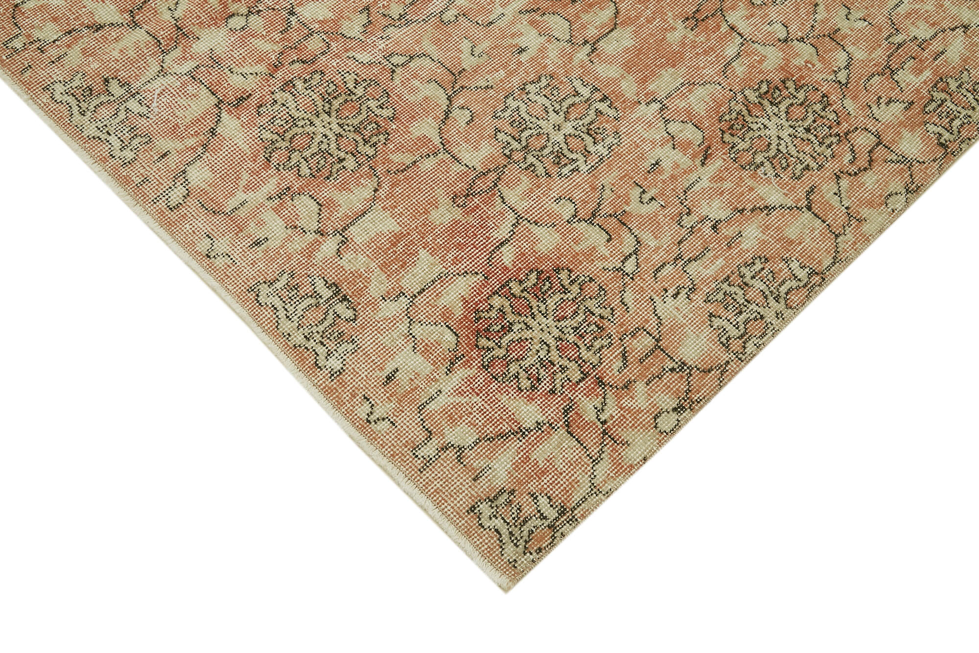 Handmade Wool Cotton Rug – Vintage Area Rug | Neutral Beige, Durable Cotton Blend