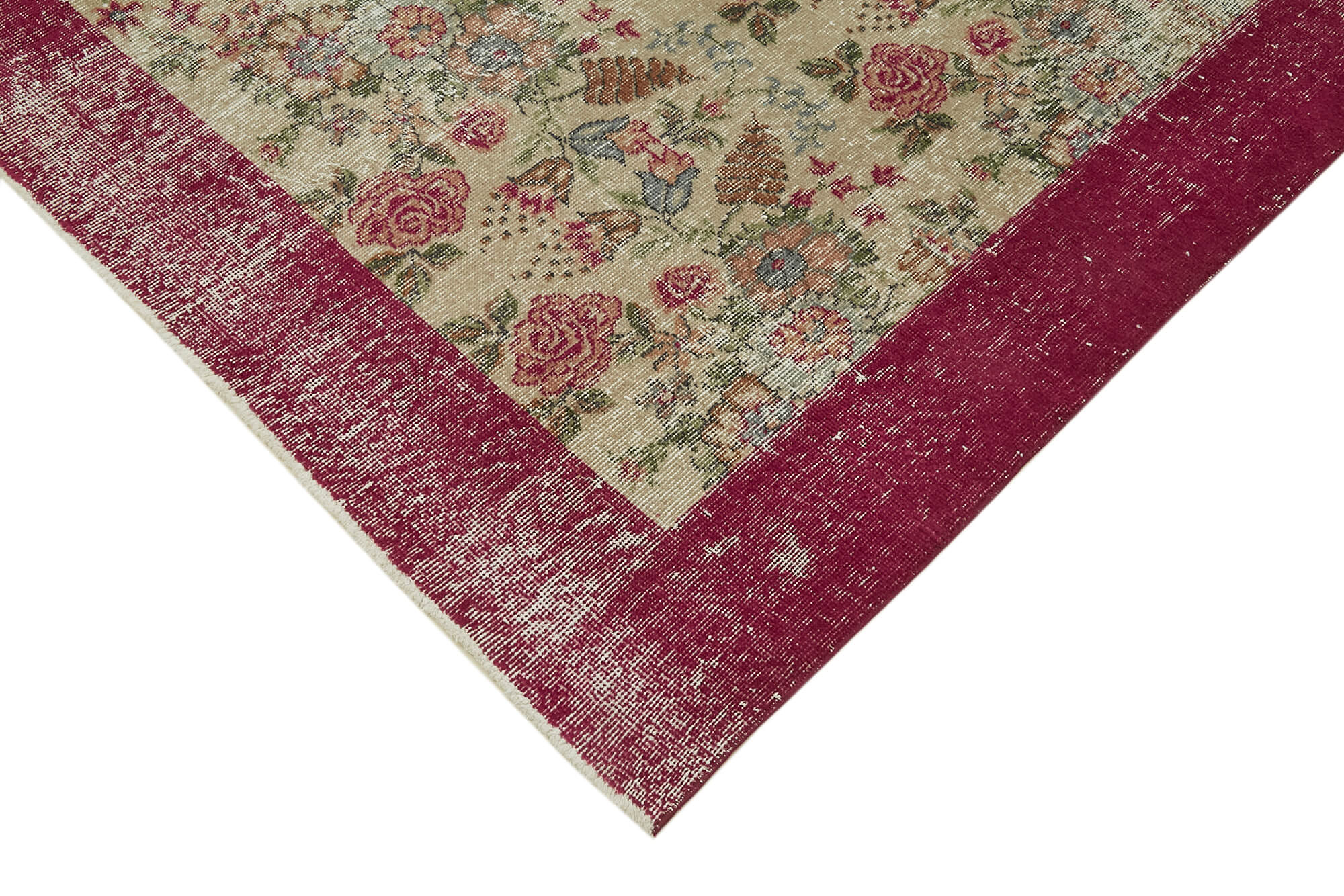 Vintage Wool Cotton Rug – Traditional Hand Knotted, Soft Cotton Blend Handmade Rug