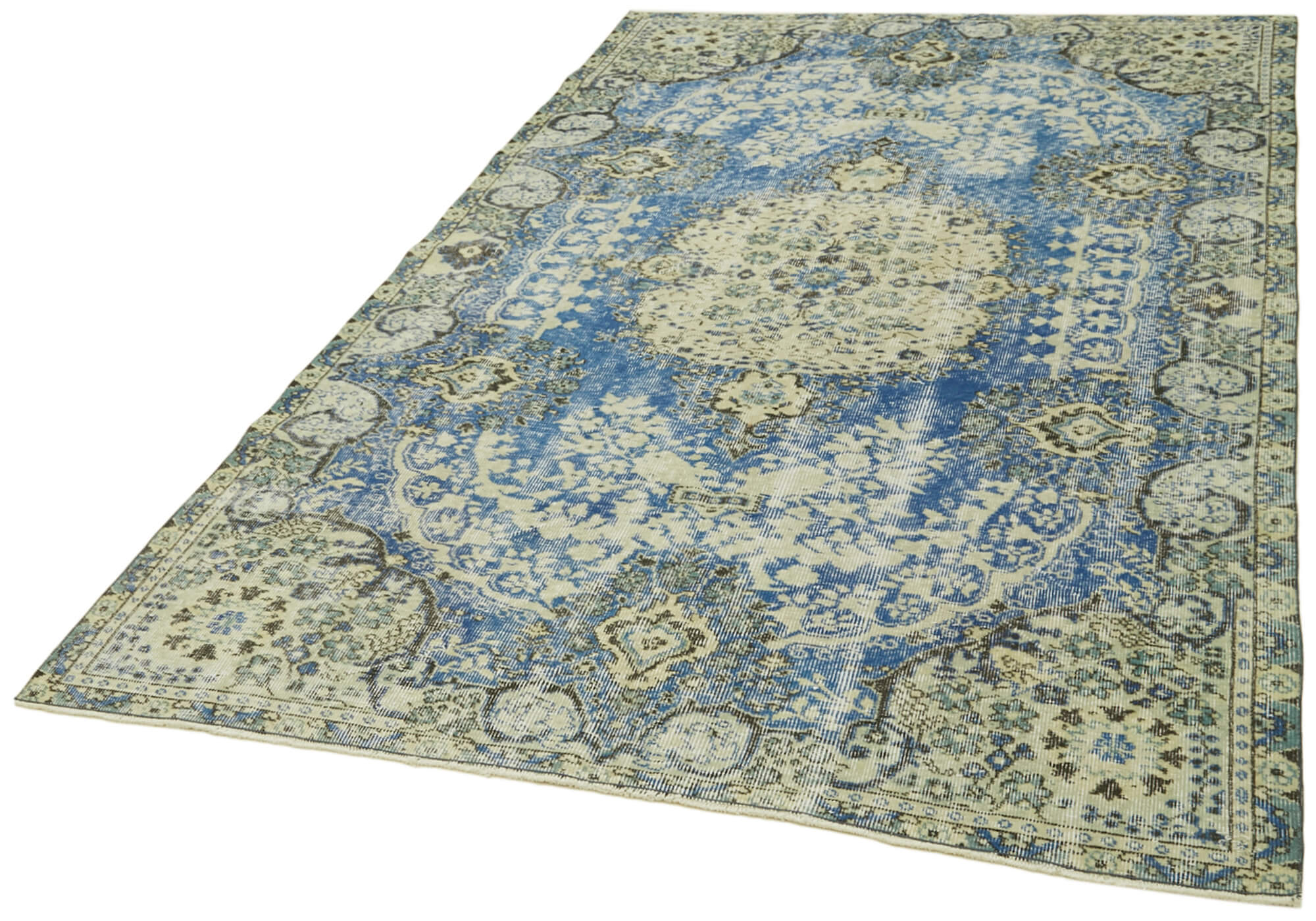 Vintage Wool Cotton Rug - Handmade Area Rug | Turkish Hand Knotted Carpet 5'4''x8'9''