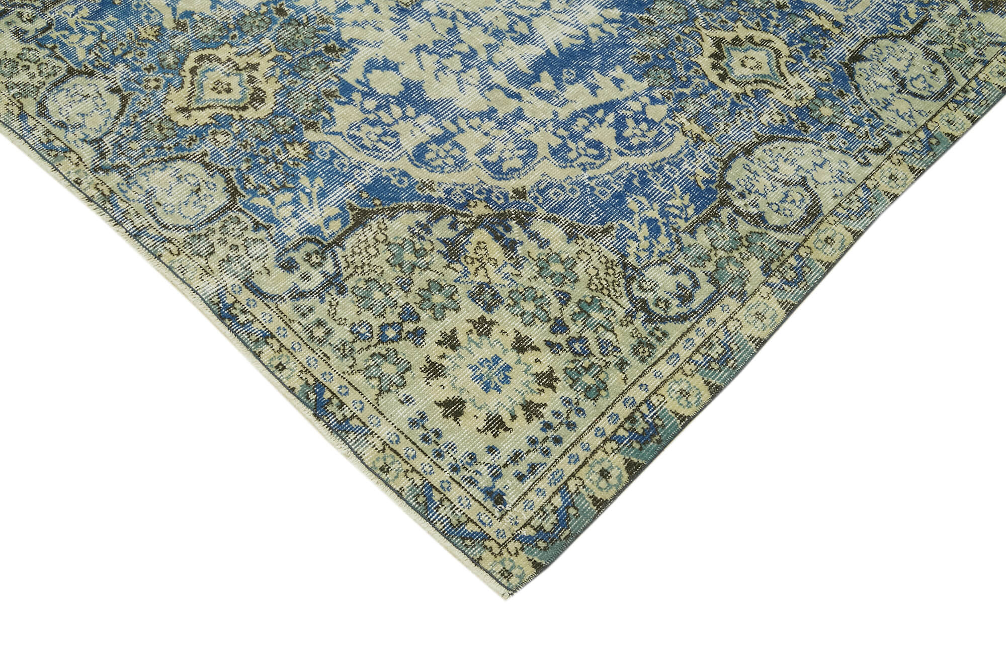 Vintage Wool Cotton Rug - Handmade Area Rug | Turkish Hand Knotted Carpet 5'4''x8'9''