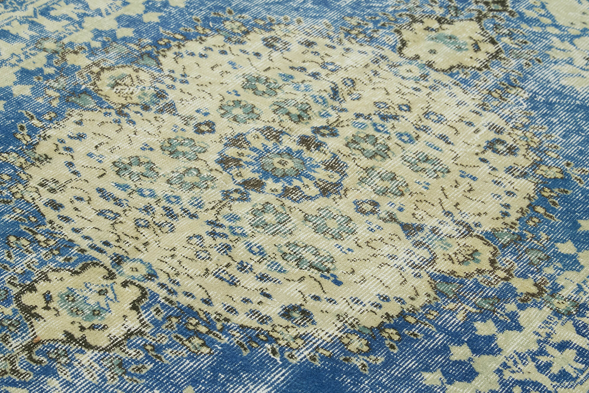 Vintage Wool Cotton Rug - Handmade Area Rug | Turkish Hand Knotted Carpet 5'4''x8'9''