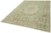 Vintage Wool Rug - Handmade Area Rug 6'9'' x 9'10'' | Neutral Beige Floor Covering