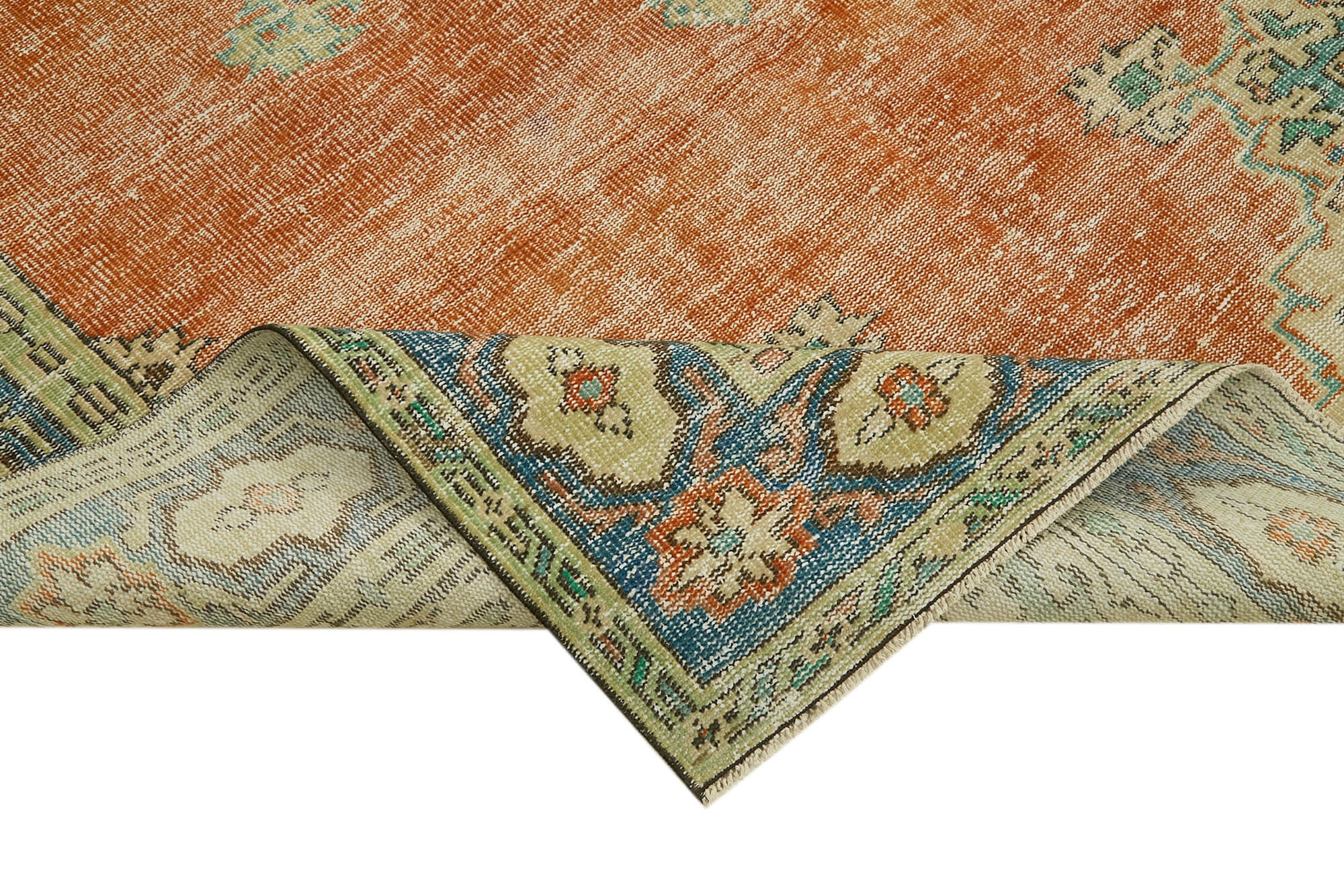 Handmade Wool Cotton Rug | Traditional Hand Knotted Turkish Wool Carpet 6'9'' x 10'2''