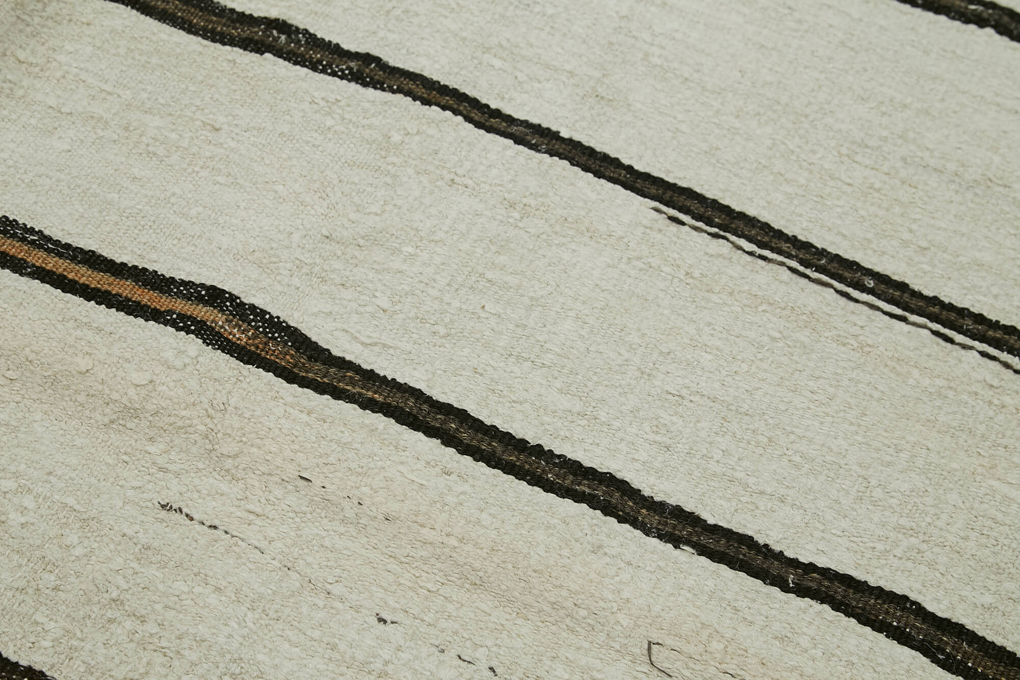 Handmade Hemp Rug - Beige Geometric Area Rug | Durable Hemp Fiber Carpet 5'10''x11'11''