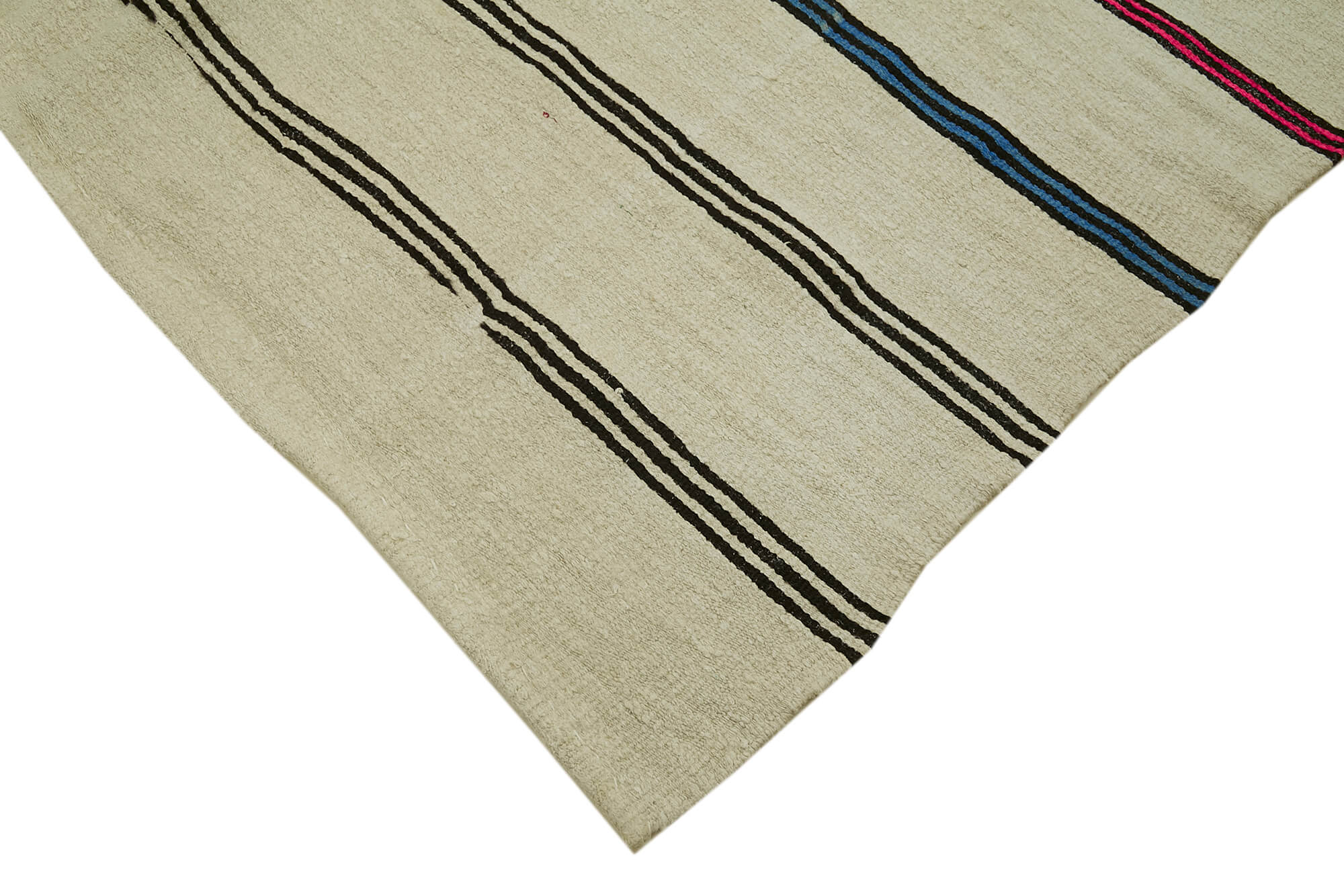 Handmade Hemp Rug – Kendir Beige Geometric Area Rug | Soft Wool Carpet