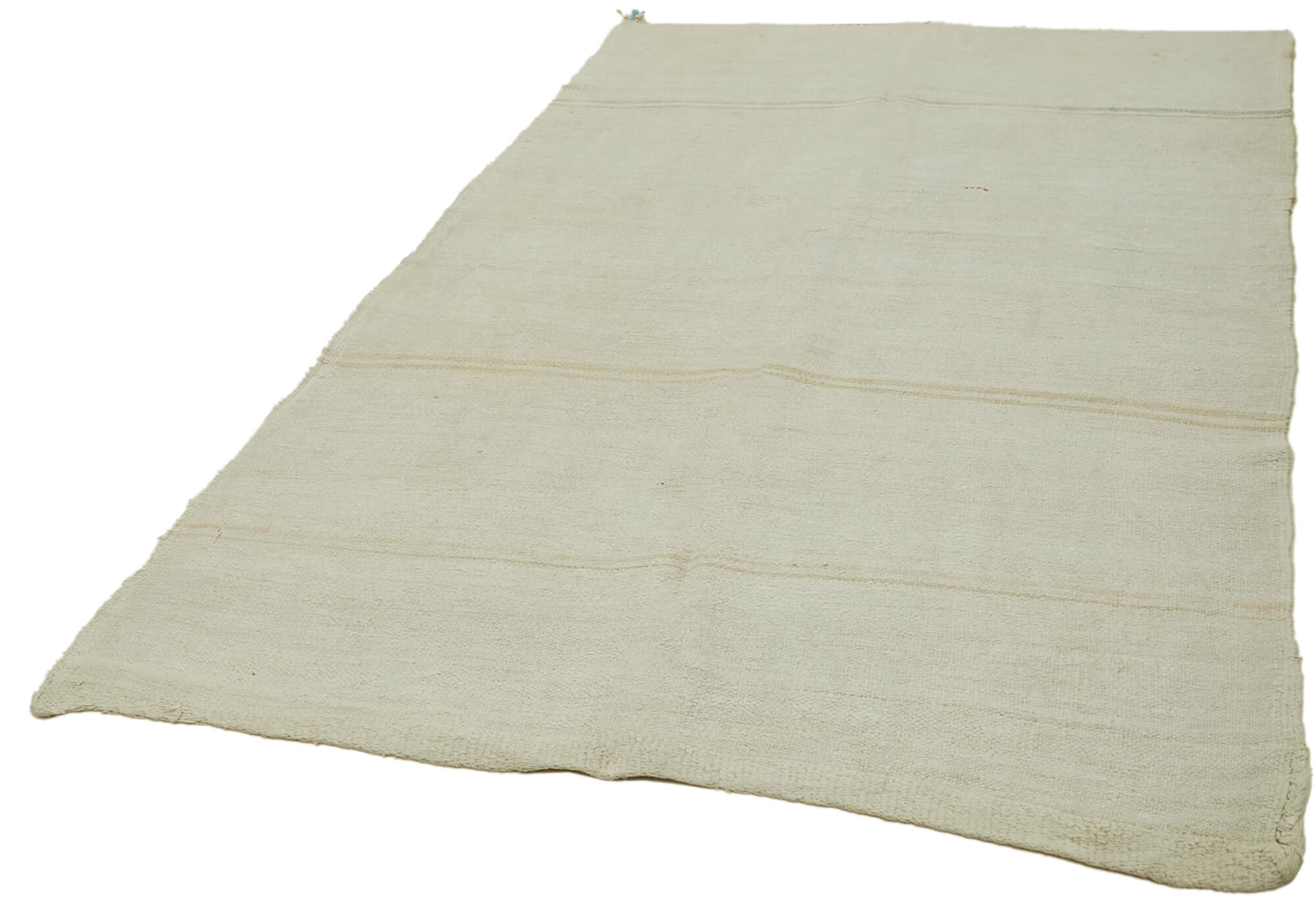 Handmade Hemp Rug | Beige Geometric Area Rug - Durable Cotton Blend Carpet 5'7''x8'10''