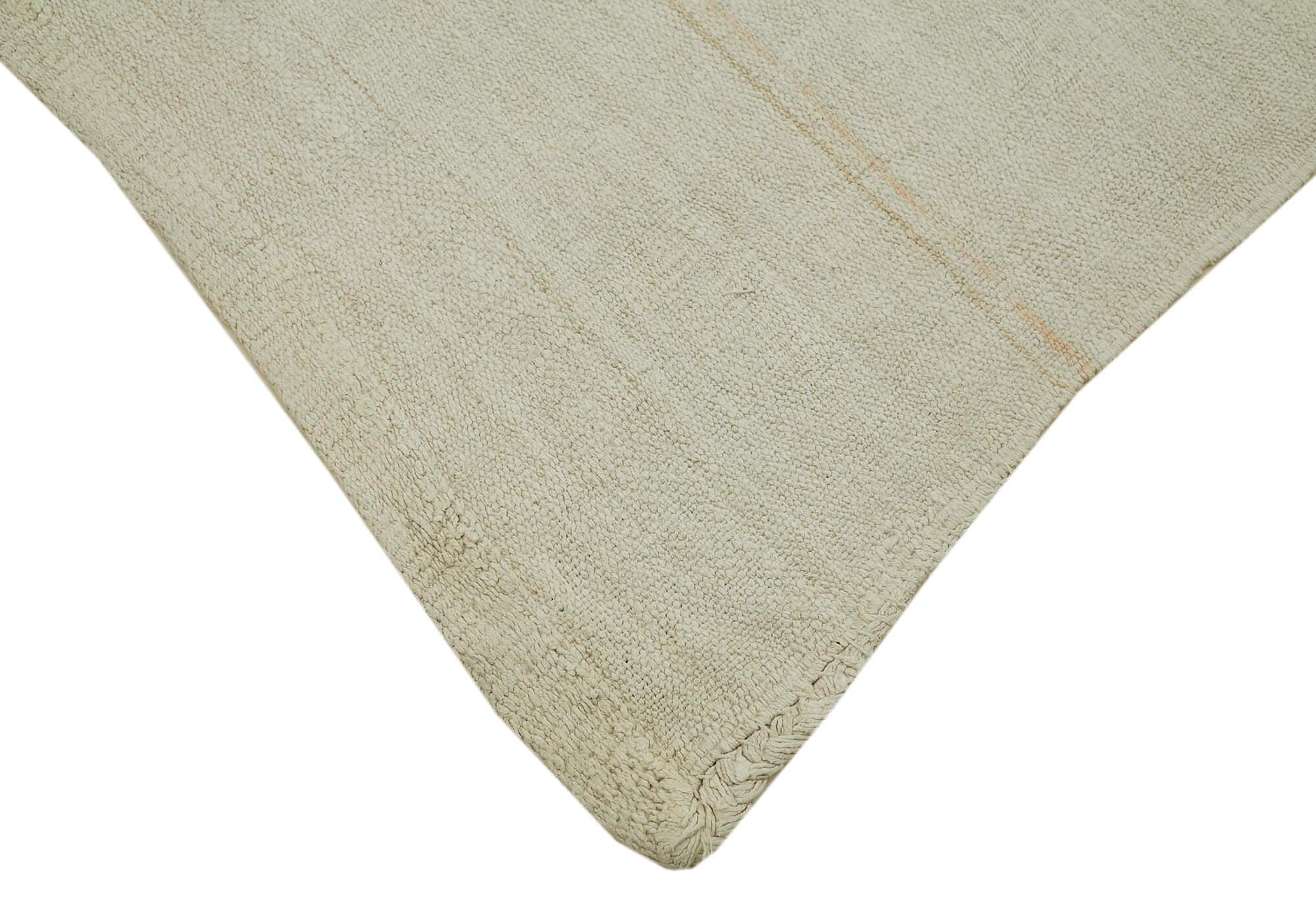 Handmade Hemp Rug | Beige Geometric Area Rug - Durable Cotton Blend Carpet 5'7''x8'10''