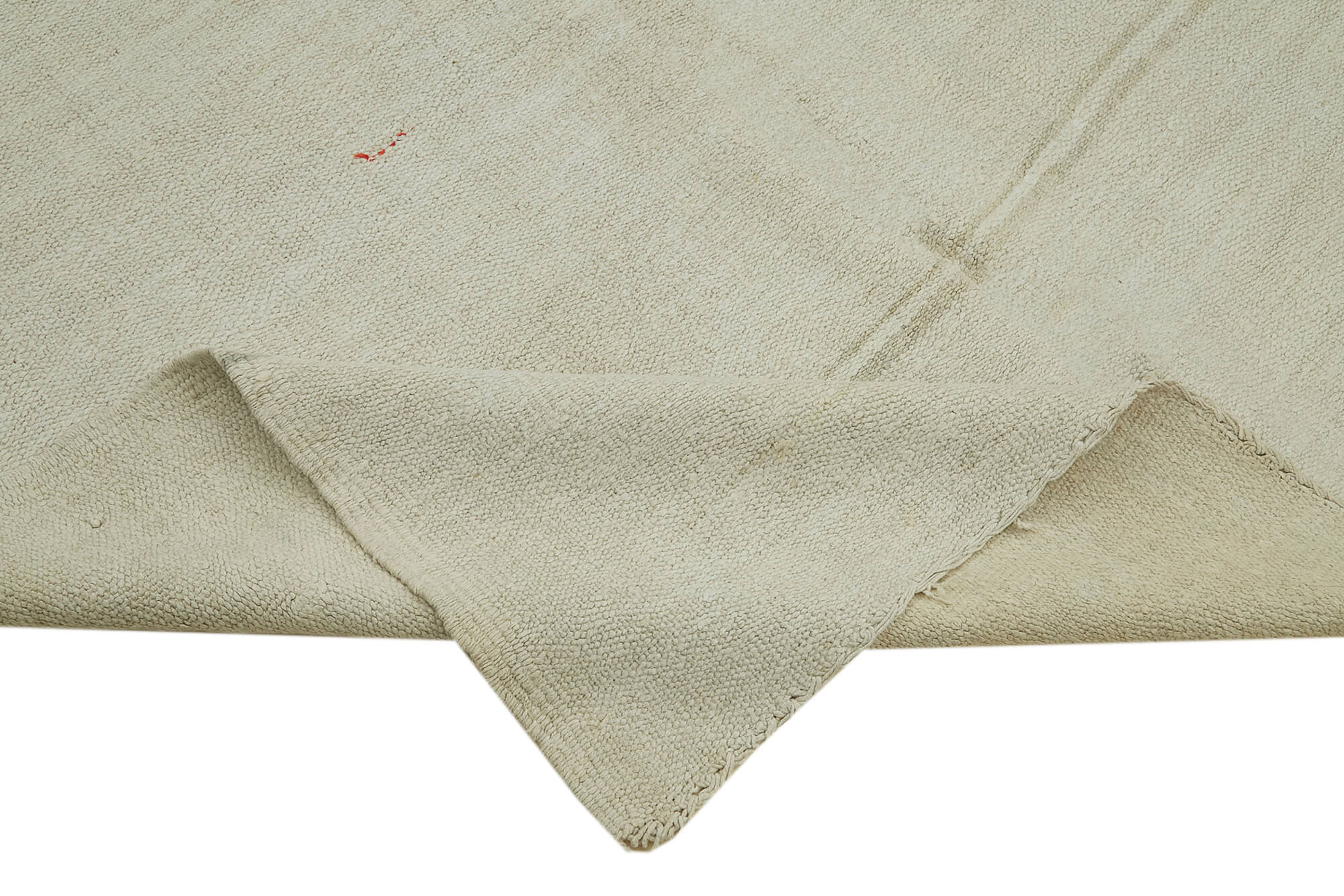 Handmade Hemp Rug | Beige Geometric Area Rug - Durable Cotton Blend Carpet 5'7''x8'10''