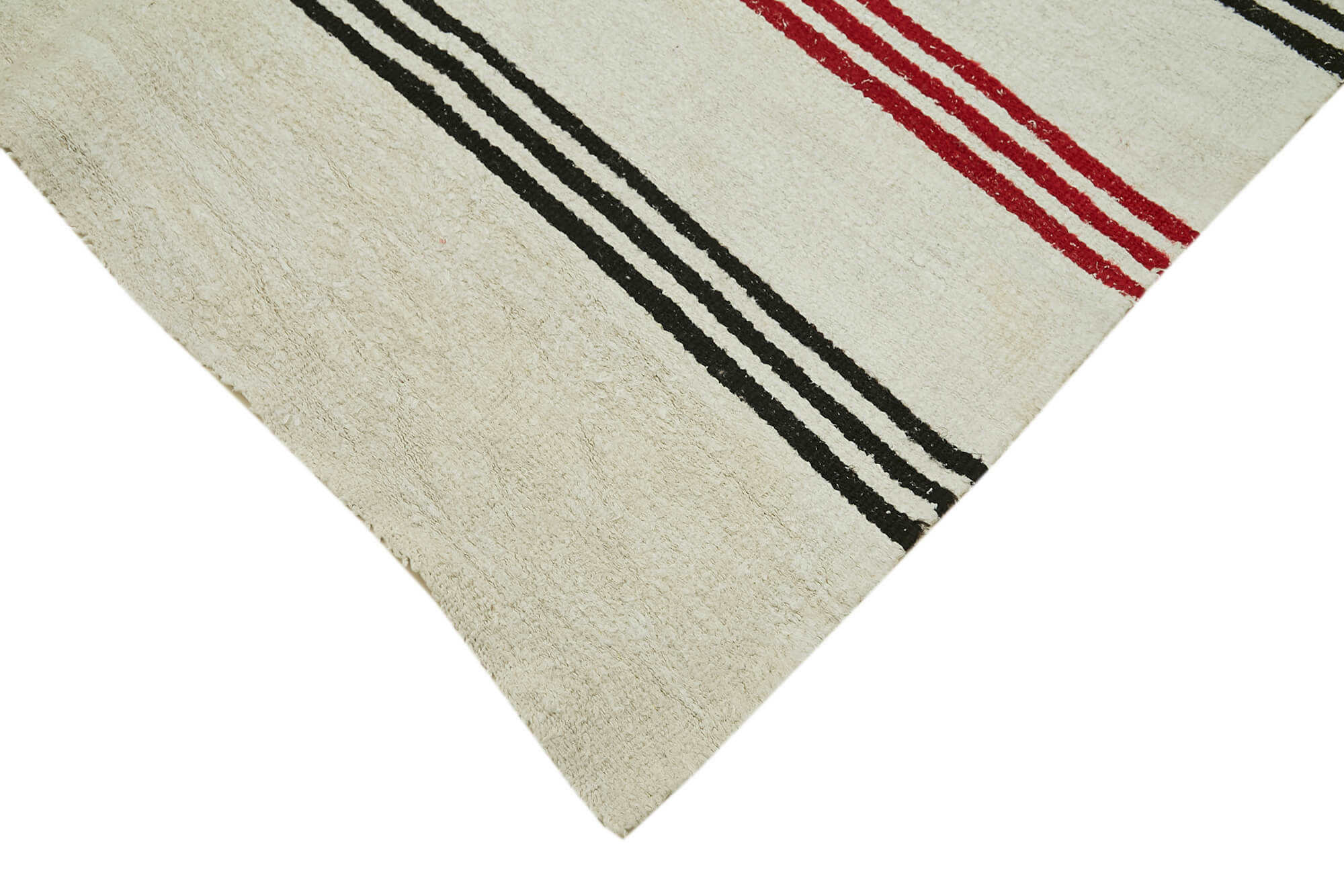 Handmade Hemp Rug – Beige Geometric Area Rug With Wool Cotton Blend, Durable & Soft