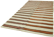 Handmade Hemp Rug – Kendir White Geometric Area Rug With Soft Wool Carpet