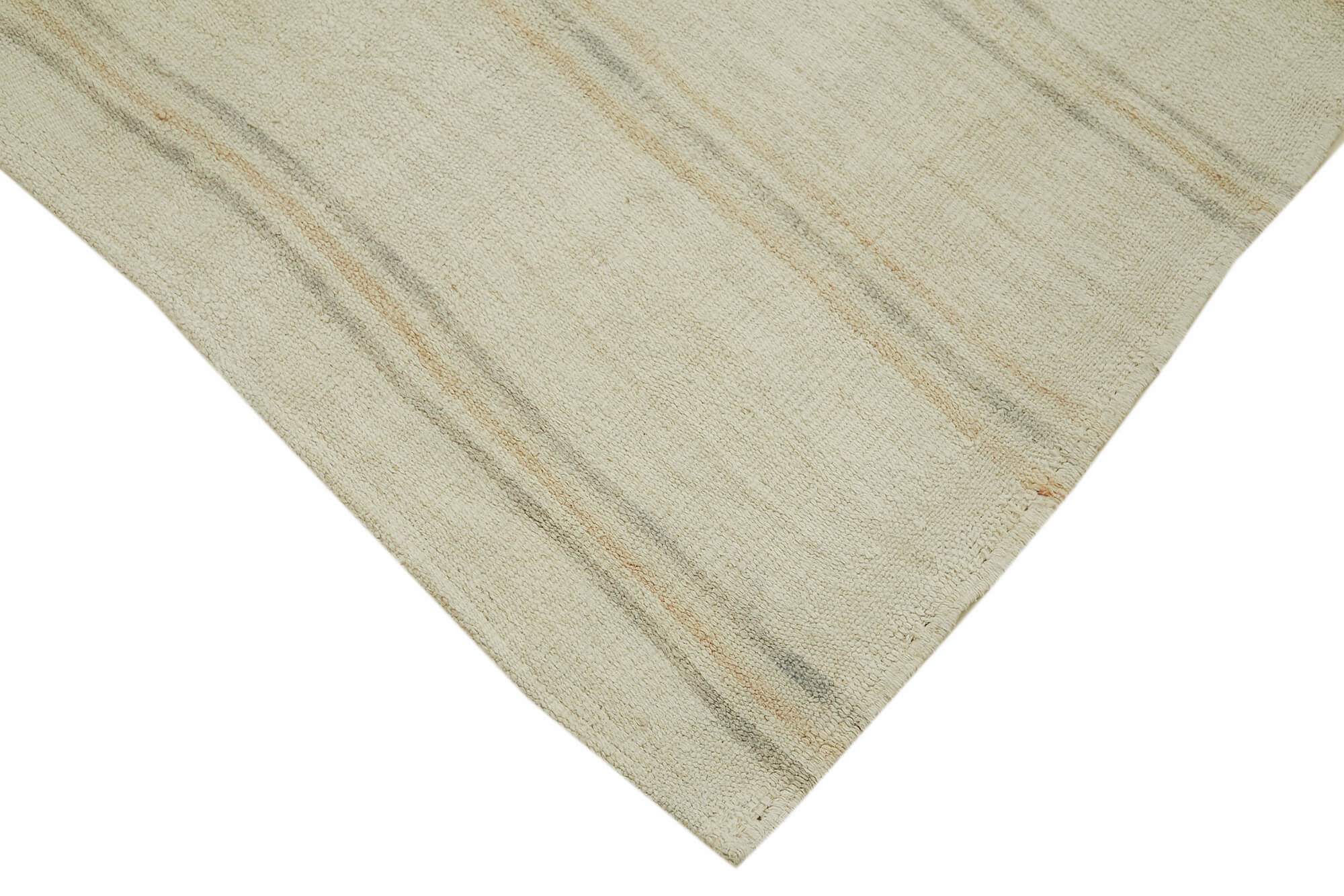 Handmade Hemp Rug – Beige Geometric Area Rug | Vintage Turkish Carpet, Durable Floor Covering