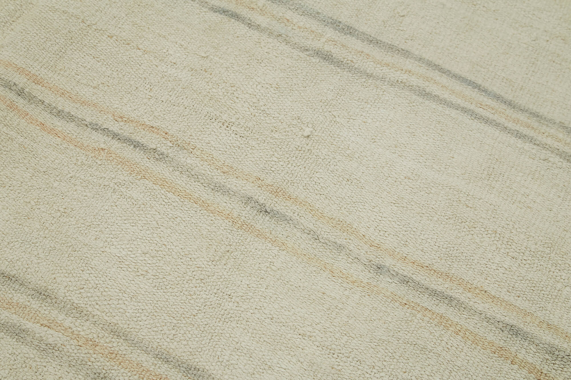 Handmade Hemp Rug – Beige Geometric Area Rug | Vintage Turkish Carpet, Durable Floor Covering