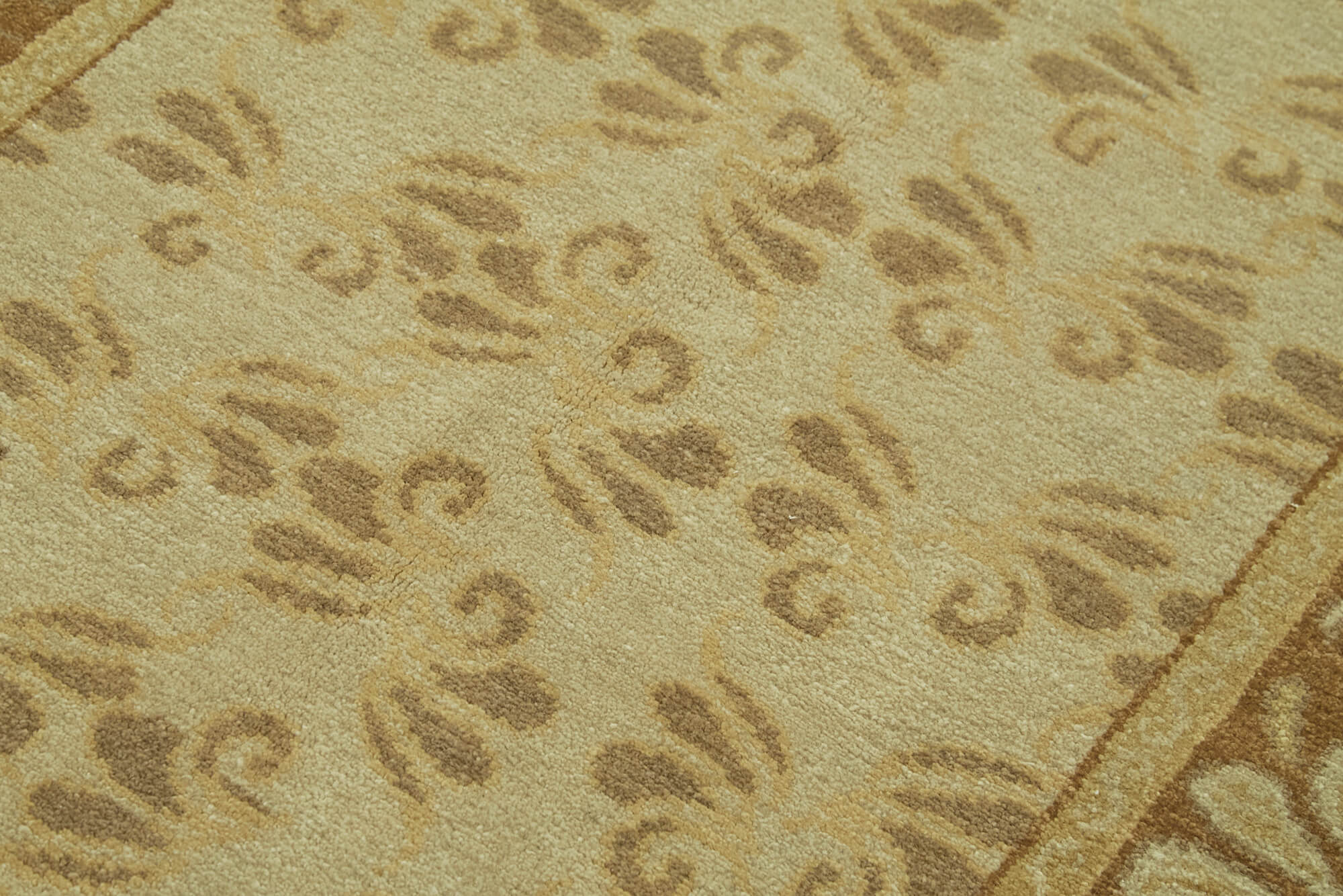 Handmade Wool Cotton Rug – Classic Beige 4x6 Wool Rug | Durable Turkish Carpet