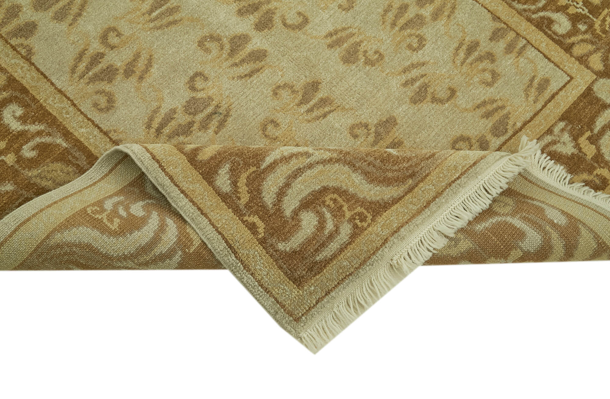 Handmade Wool Cotton Rug – Classic Beige 4x6 Wool Rug | Durable Turkish Carpet