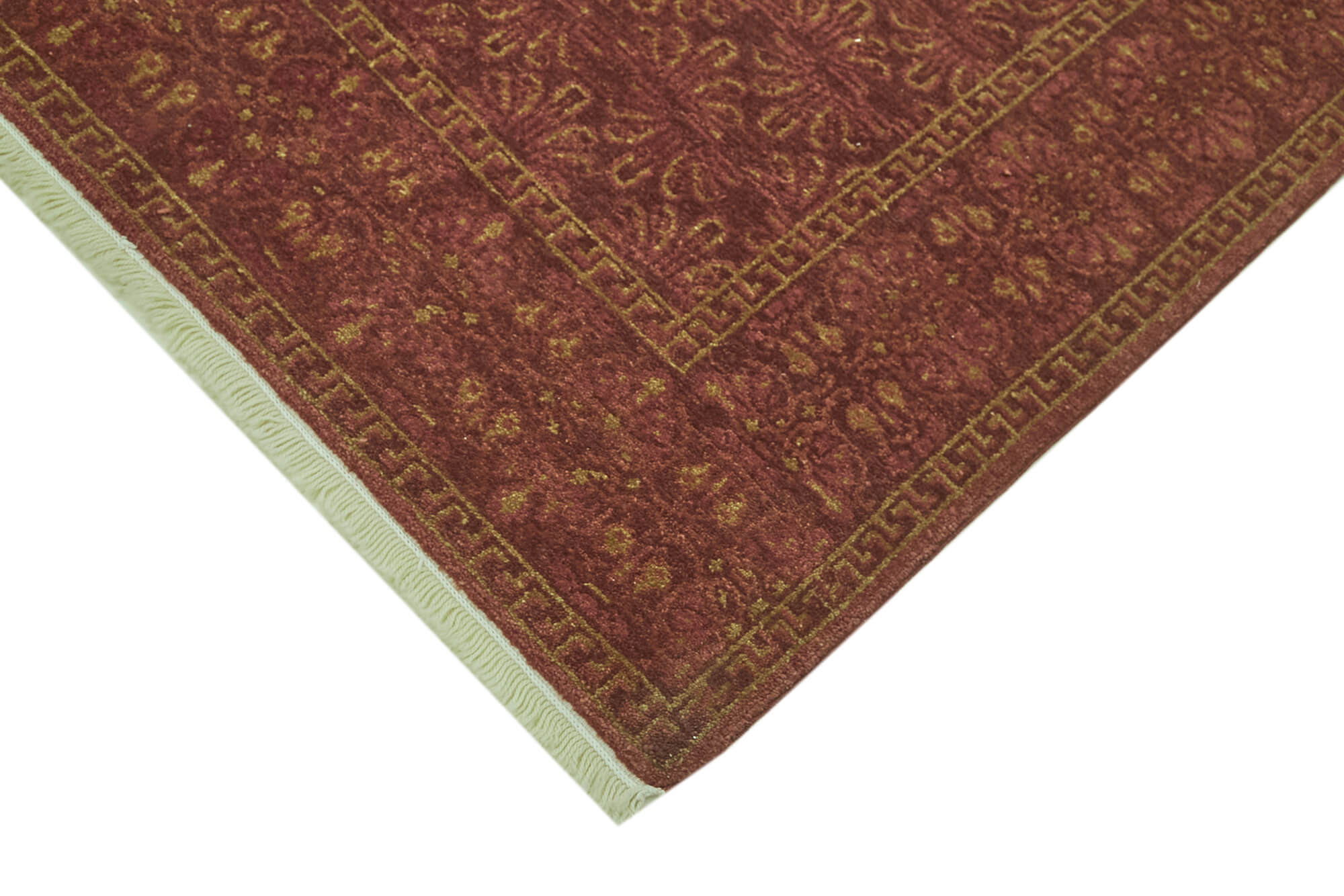 Handmade Wool Cotton Rug – Classic Red 4x6 Vintage Area Rug | Tebriz Hand Woven