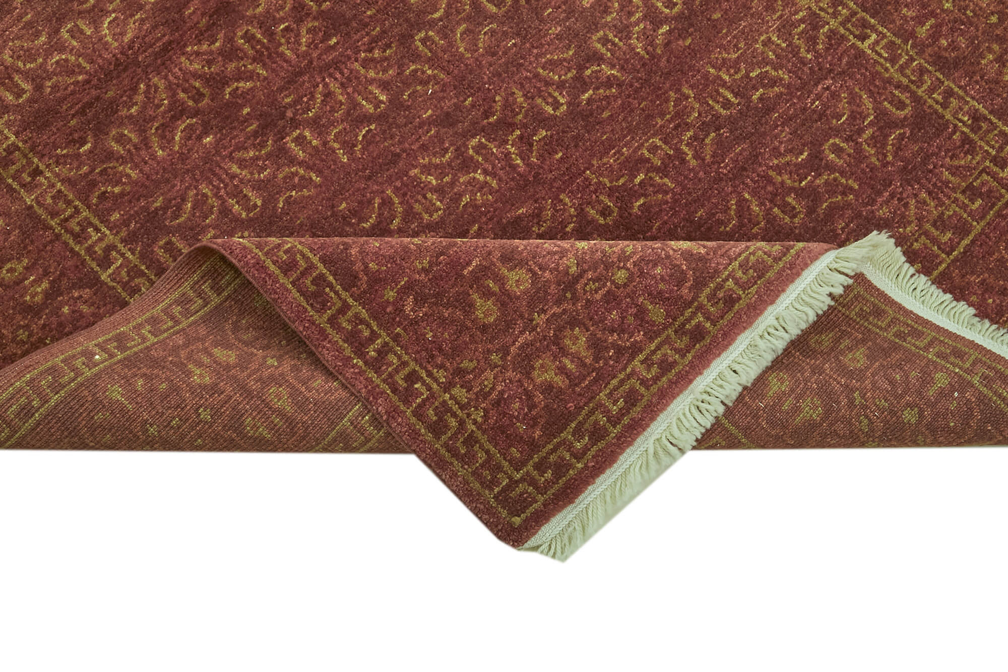 Handmade Wool Cotton Rug – Classic Red 4x6 Vintage Area Rug | Tebriz Hand Woven