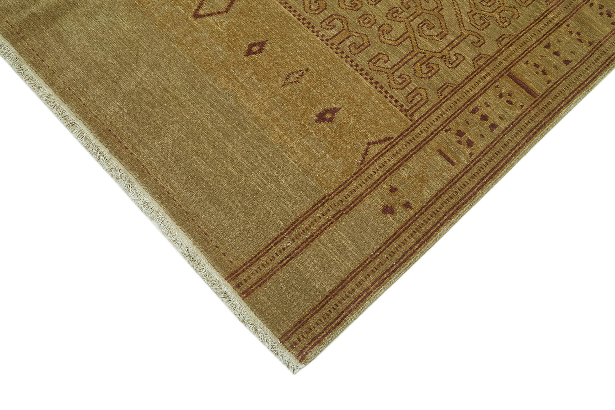 Handmade Wool Cotton Rug | Durable Natural Fiber Rug 6'2'' x 8'4'' – Classic Style