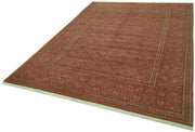 Handmade Wool Cotton Rug – Tebriz Classic Red Vintage Area Rug 6x9 Feet