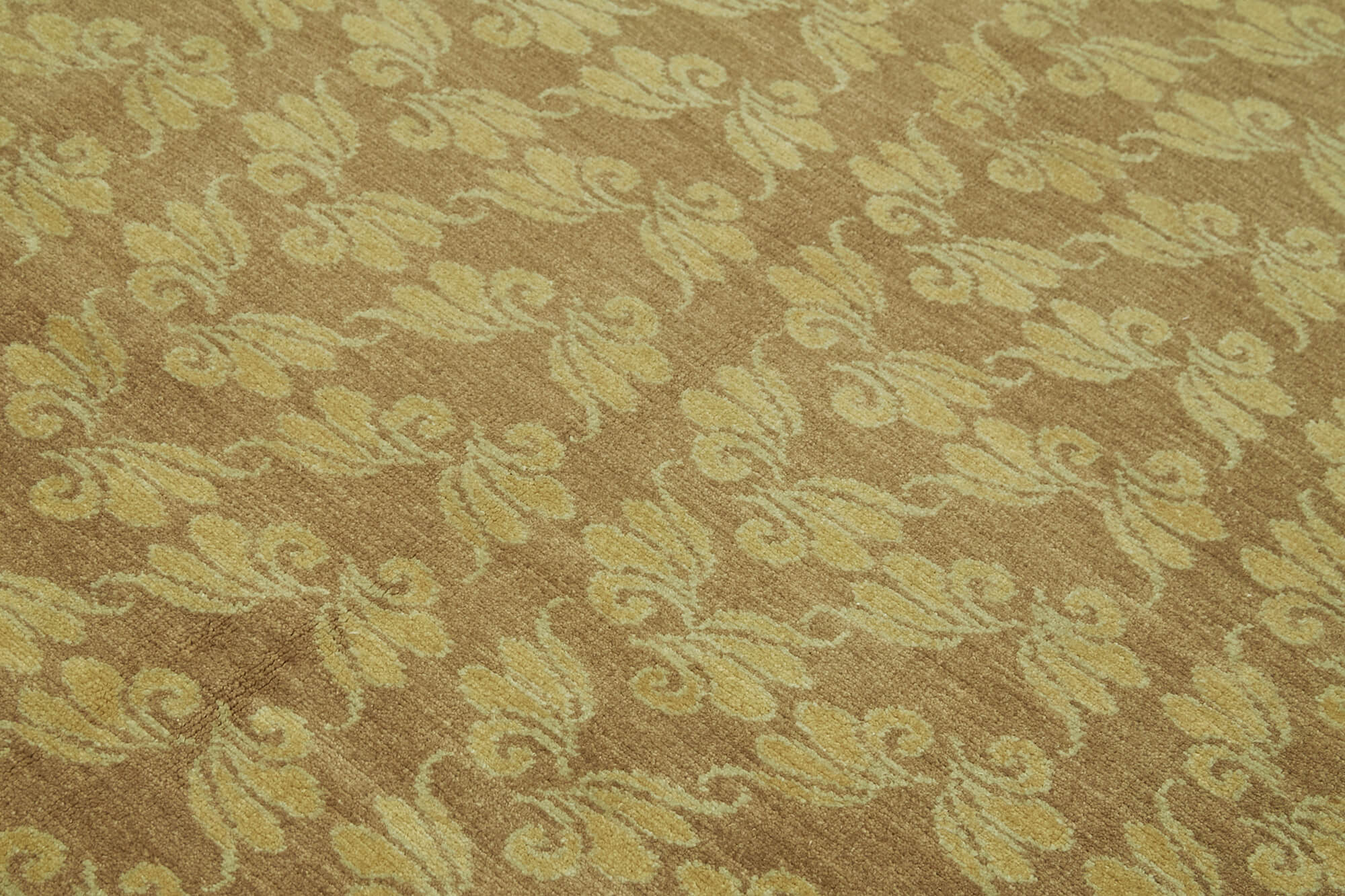 Handmade Wool Cotton Rug – Classic Beige Carpet | Vintage Turkish Hand Knotted Area Rug 6'8''x9'