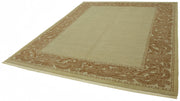 Handmade Wool Cotton Rug – Classic Beige Carpet | Vintage Turkish Hand Knotted Rug 8x10