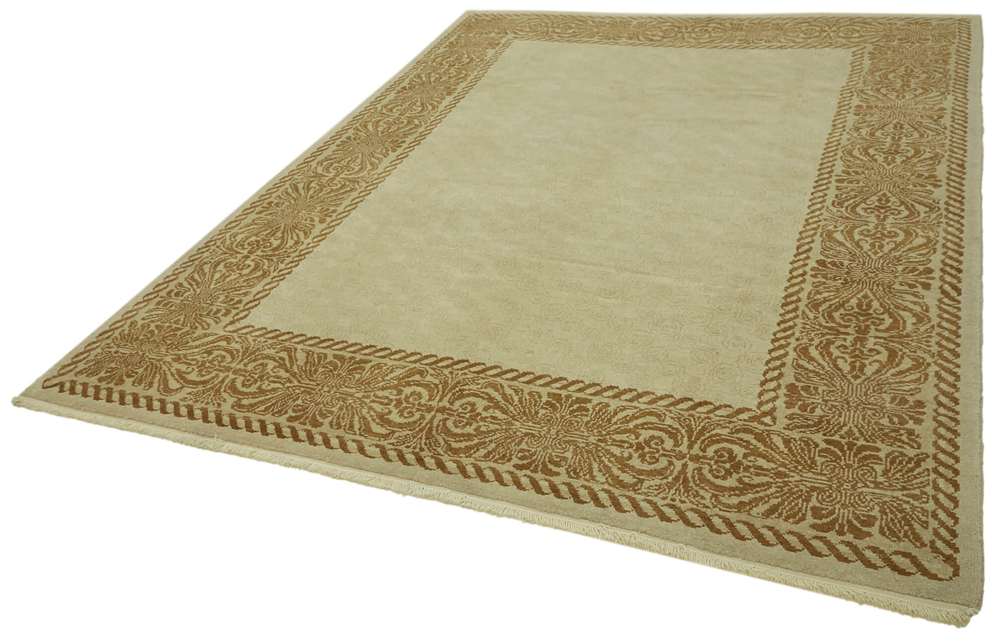 Handmade Wool Cotton Rug – Durable Floor Covering | Traditional Hand Knotted Classic Wool Rug