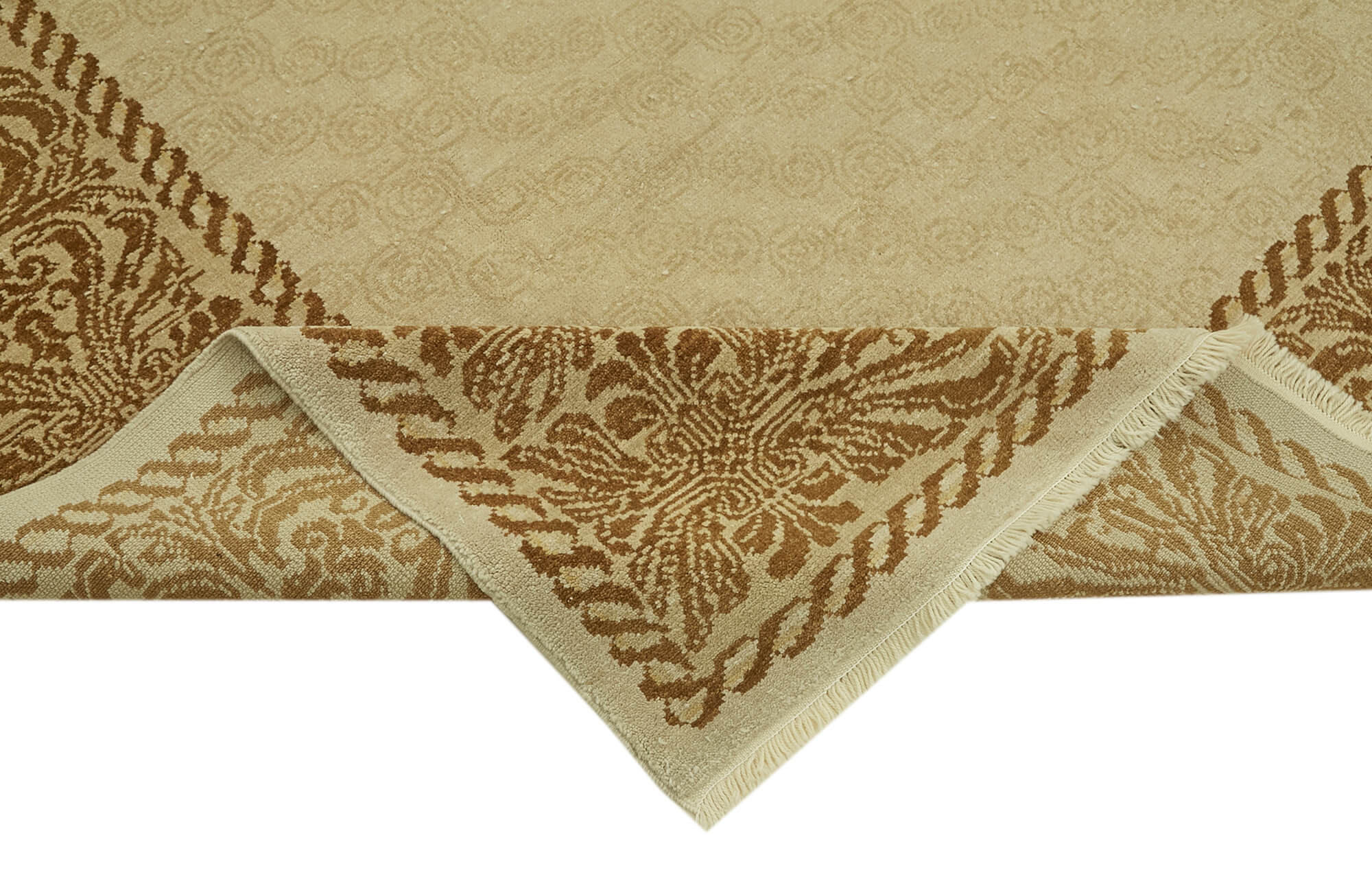 Handmade Wool Cotton Rug – Durable Floor Covering | Traditional Hand Knotted Classic Wool Rug