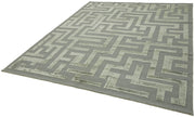 Handmade Wool Cotton Rug – Classic Beige Vintage Area Rug 7'9''x9'9'' for Living Room