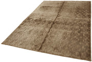 Handmade Wool Cotton Rug – Tebriz Brown Classic Style 6x9 Foot Durable Handmade Rug