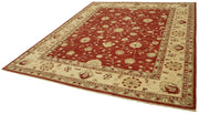 Handmade Wool Cotton Rug – Tebriz Vintage Hand Knotted Classic Beige Carpet 8'1''x9'10''