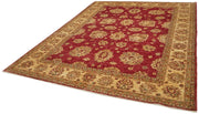 Handmade Wool Cotton Rug – Tebriz Classic Beige Vintage Area Rug 8'1''x9'9''