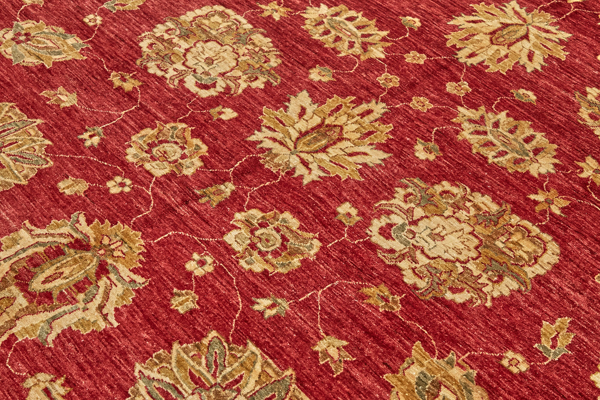 Handmade Wool Cotton Rug – Tebriz Classic Beige Vintage Area Rug 8'1''x9'9''