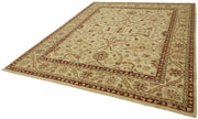 Handmade Wool Cotton Rug – Classic Beige Vintage Area Rug 8'1"x10'5" by Agacan