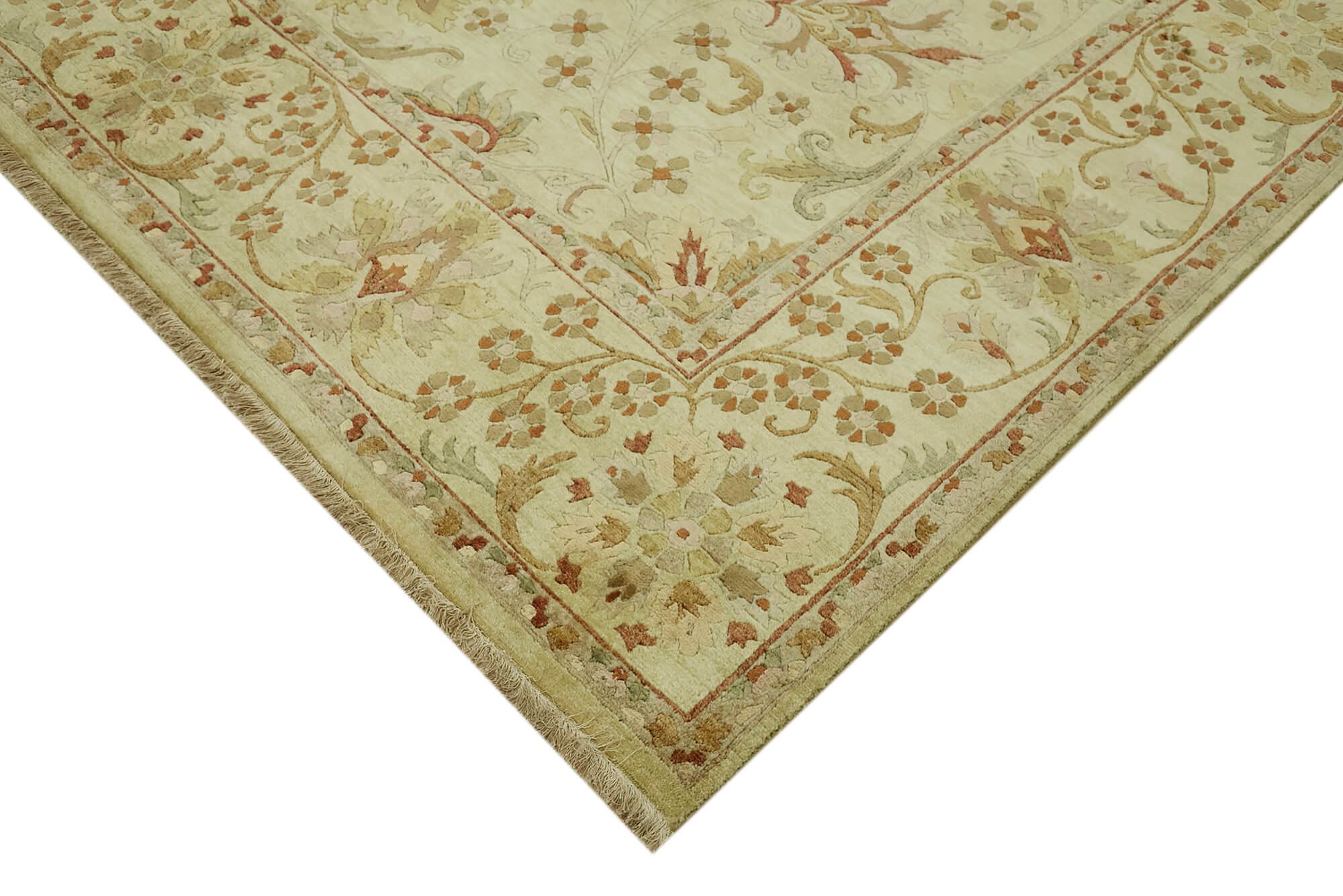 Handmade Wool Cotton Rug - Classic Wool Rug | Vintage Turkish Carpet 8'x10'