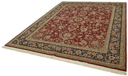 Handmade Wool Cotton Rug | Turkish Hand Knotted Carpet – Beige Area Rug
