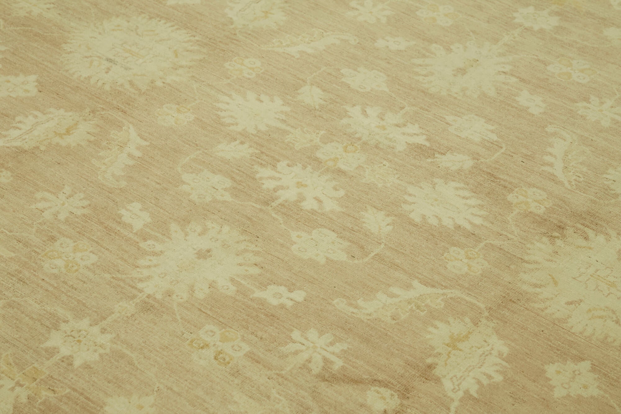 Handmade Wool Cotton Rug – Classic Beige Area Rug 7'9''x9'9'' Durable Hand Woven
