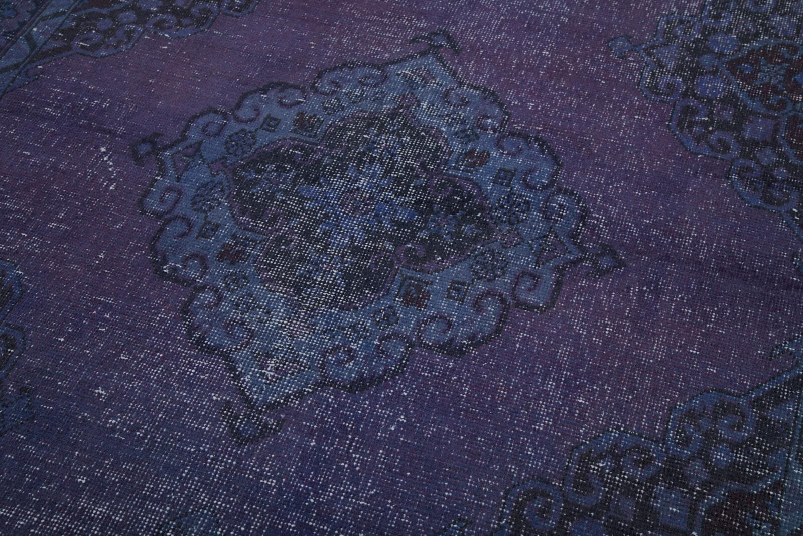 Handmade Wool Area Rug - Turkish Vintage Rug, Soft Vintage Floor Covering 5x14