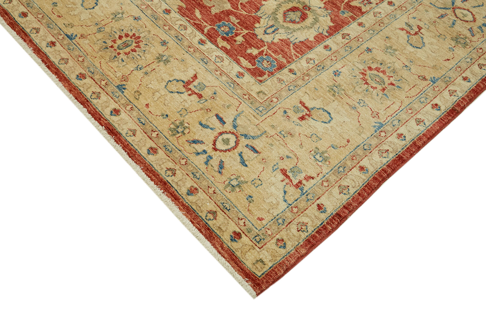 Handmade Wool Cotton Rug | Vintage Turkish Carpet – Durable Handmade Rug 9'2'' x 11'6''