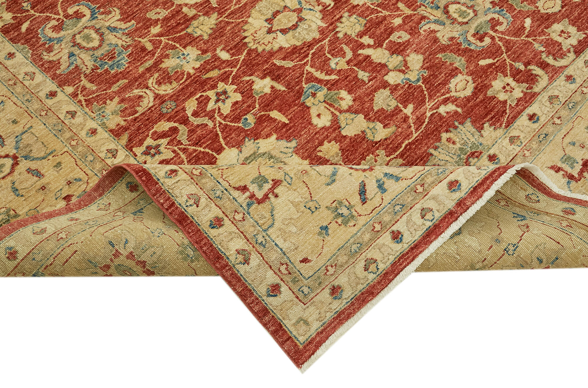 Handmade Wool Cotton Rug | Vintage Turkish Carpet – Durable Handmade Rug 9'2'' x 11'6''
