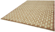 Handmade Wool Cotton Rug – Tebriz Classic Beige Vintage Area Rug 8'8''x11'8''