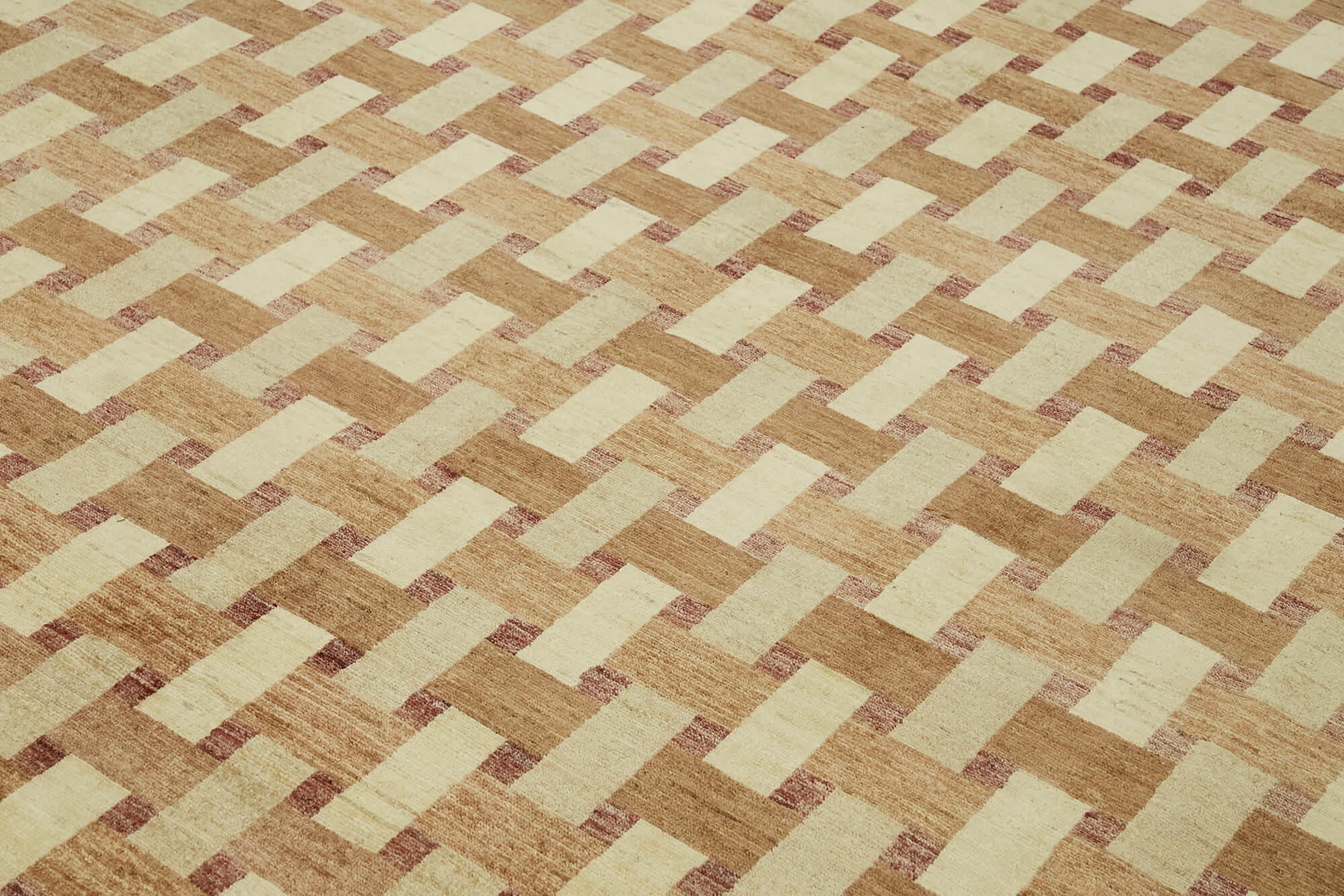 Handmade Wool Cotton Rug – Tebriz Classic Beige Vintage Area Rug 8'8''x11'8''