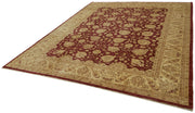 Handmade Wool Cotton Rug - Tebriz Classic Area Rug 9'x11'6'' Beige Neutral Tone