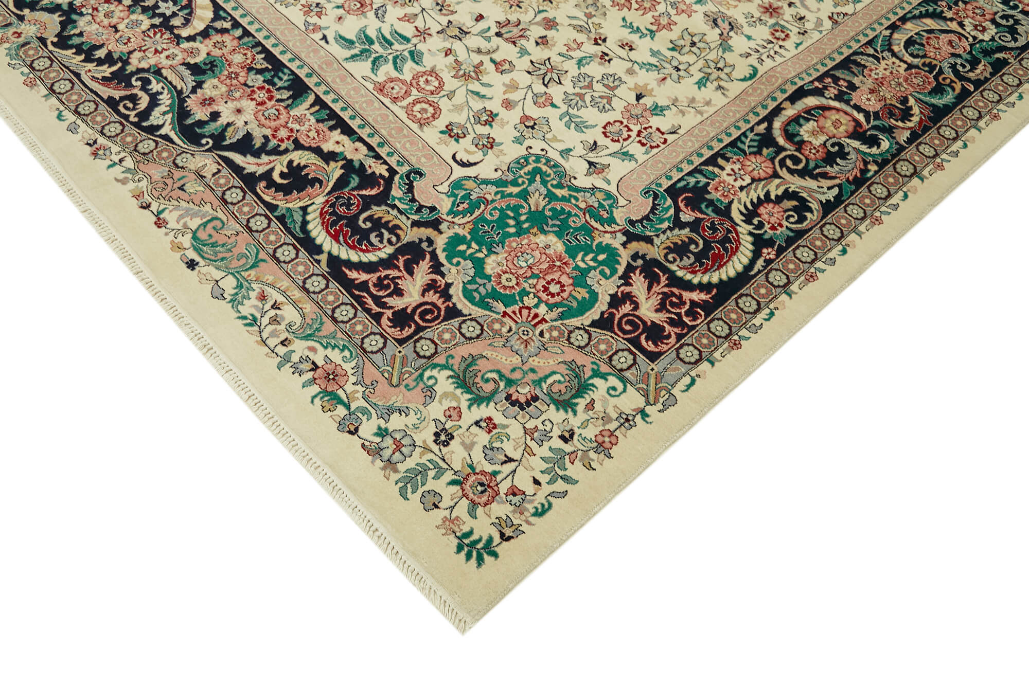 Handmade Wool Cotton Rug | Vintage Hand Woven Rug Turkish Handmade Carpet
