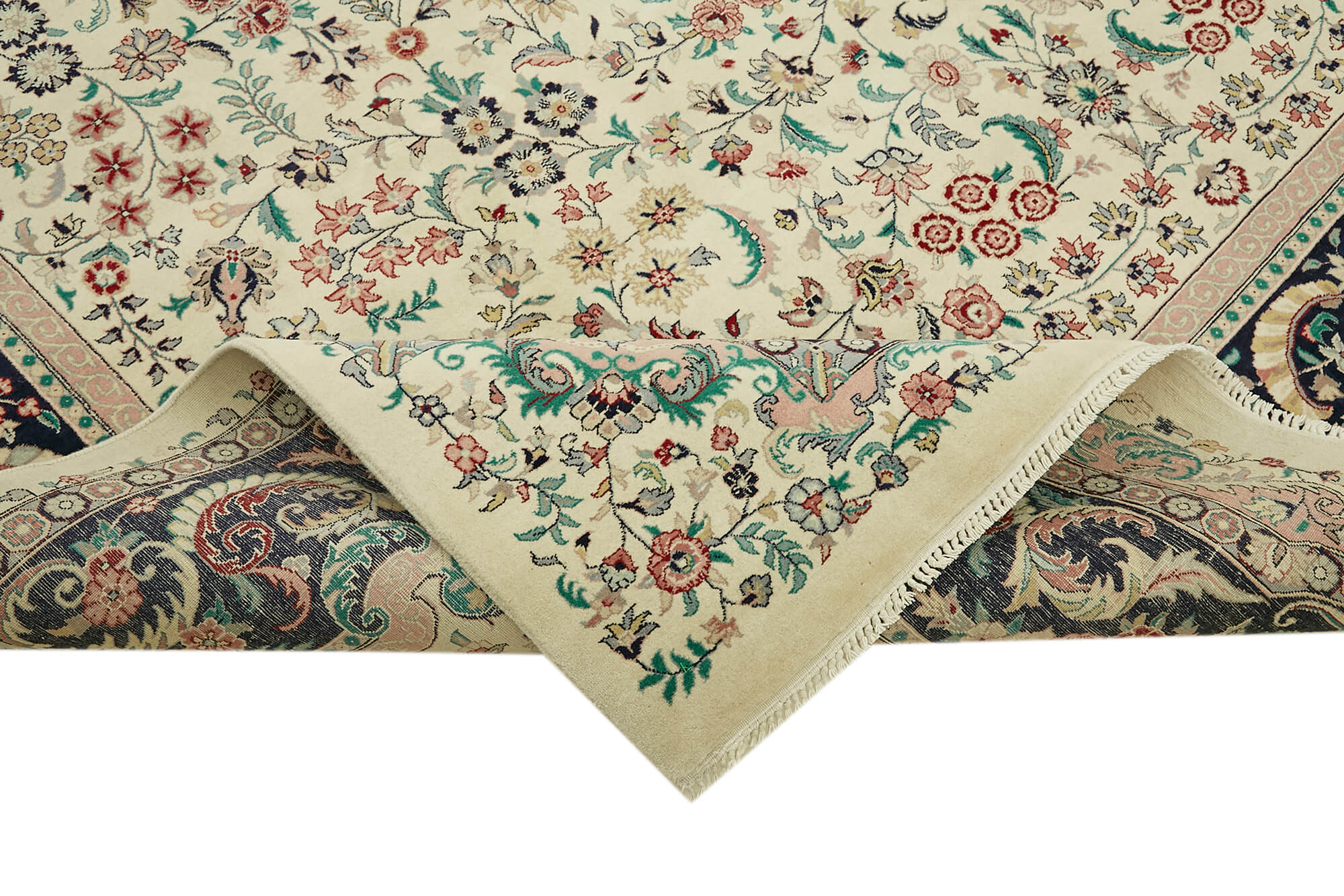 Handmade Wool Cotton Rug | Vintage Hand Woven Rug Turkish Handmade Carpet