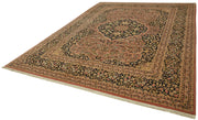 Handmade Wool Cotton Rug – Tebriz Beige Classic Style Carpet 9'0''x12'1''